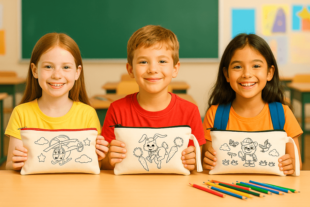 Top Zippered Pencil Pouches for Back to School – Bulk Options That Parents & Teachers Love - Pamusan.com