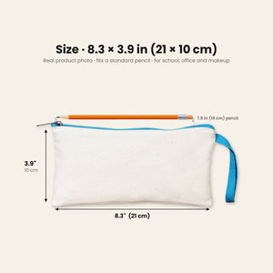 Astuccio di Natale – 9 motivi Natale e Capodanno 2027, astuccio in tessuto con zip colorata 21 × 10 cm, 6 colori – cotone - Pamusan.it