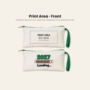 Astuccio di Natale – 9 motivi Natale e Capodanno 2027, astuccio in tessuto con zip colorata 21 × 10 cm, 6 colori – cotone - Pamusan.it