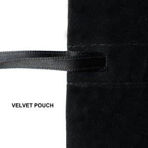 Black Velvet Drawstring Pouch – 6" × 8" (15 × 20 cm) - Pamusan.com