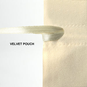 Natural Velvet Drawstring Pouch – 6" × 8" (15 × 20 cm) - Pamusan.com
