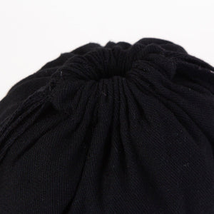 Black Fabric Drawstring Pouch 6"x8" – Reusable Cotton Bag - Pamusan.com