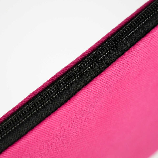 Custom Zippered Clutch Bag – Pink – 10" × 7" (25 × 18 cm) - 10 oz - Pamusan.com