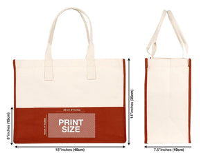 Elite Large Canvas Tote Bag – Customizable Cotton Tote for Shopping, Beach, Weddings & Everyday Use - Pamusan.com