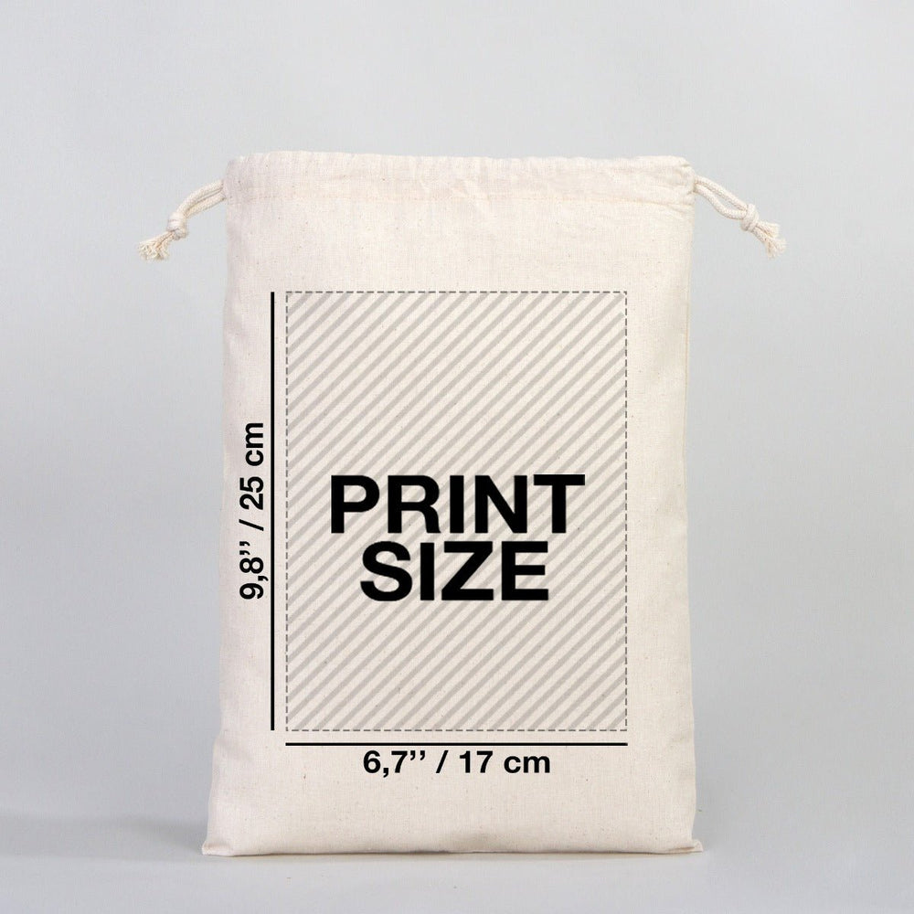 New Year Gift Pouch 10" × 14" (25 × 35 cm) – Custom Drawstring Bag with 18 Festive Designs - Pamusan.com