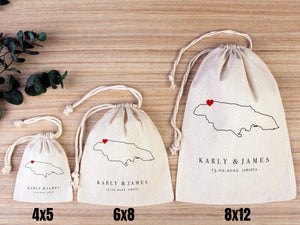 Jamaica Wedding Welcome Tote Bags - Custom Name or Design — custom print | Pamusan