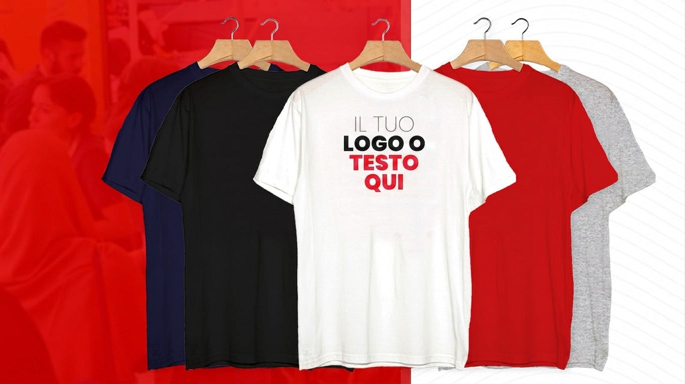 Magliette personalizzate con il tuo logo o testo stampato