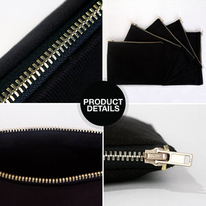 New Year's Eve Party Favors – Makeup Bags Bulk, 9 Happy New Year 2027 Designs, Zipper Clutch 8.3" × 6" (21 × 15 cm) – Cotton Gabardine - Pamusan.com