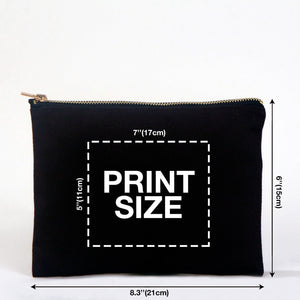 New Year's Eve Party Favors – Makeup Bags Bulk, 9 Happy New Year 2027 Designs, Zipper Clutch 8.3" × 6" (21 × 15 cm) – Cotton Gabardine - Pamusan.com
