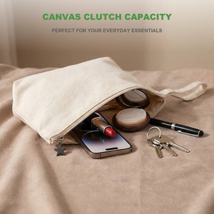 Personalized Canvas Clutch Bag – 10" x 6" x 2" - Pamusan.com
