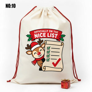 Sacco di Babbo Natale Personalizzato – 60 x 90 cm Grande Sacchetto Regalo per Natale e Capodanno - Pamusan.it