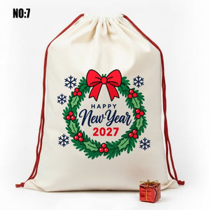 Sacco di Babbo Natale Personalizzato – 60 x 90 cm Grande Sacchetto Regalo per Natale e Capodanno - Pamusan.it