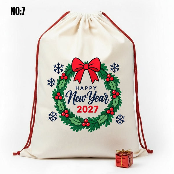 Sacco di Babbo Natale Personalizzato – 60 x 90 cm Grande Sacchetto Regalo per Natale e Capodanno - Pamusan.it