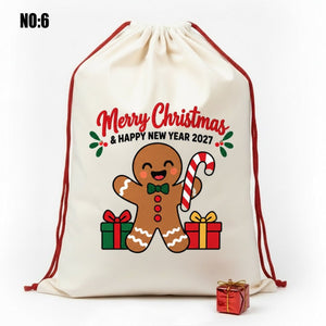 Sacco di Babbo Natale Personalizzato – 60 x 90 cm Grande Sacchetto Regalo per Natale e Capodanno - Pamusan.it