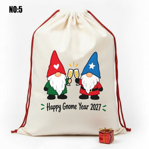 Sacco di Babbo Natale Personalizzato – 60 x 90 cm Grande Sacchetto Regalo per Natale e Capodanno - Pamusan.it