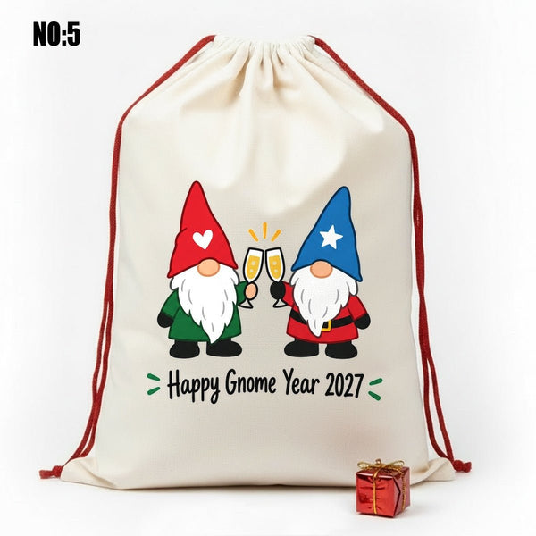 Sacco di Babbo Natale Personalizzato – 60 x 90 cm Grande Sacchetto Regalo per Natale e Capodanno - Pamusan.it
