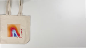 Tote Bag in Tela Grezza – 41 x 36 x 13 cm, Tote Riutilizzabile in Cotone