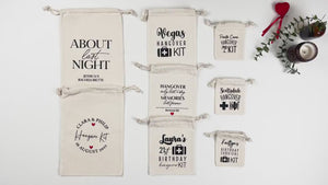 Oh Shit Kit Hangover Bags – Pochette Personalizzate per Sopravvivenza e Recupero da Addio al Nubilato