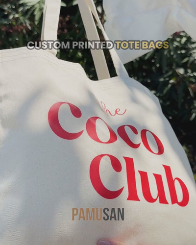 custom wide gabardine tote bag 14x12