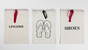 Sacchetti in Cotone con Logo Personalizzato – 20x30 cm, Sacchetti Regalo per Damigelle, Doppia Coulisse Nera