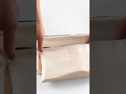 Pochette Personalizzabile – Borsa in Cotone 25x18 cm Senza Fodera con Zip