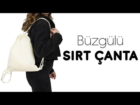 Zaino con Coulisse - Materiale: Tela 220 g/m² - Sacche con Coulisse in Cotone Personalizzate