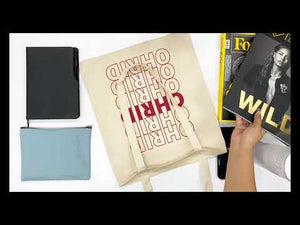 Tote Bag di Natale Personalizzata con Nome 35 x 40 cm