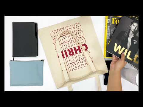 Tote Bag di Natale Personalizzata con Nome 35 x 40 cm