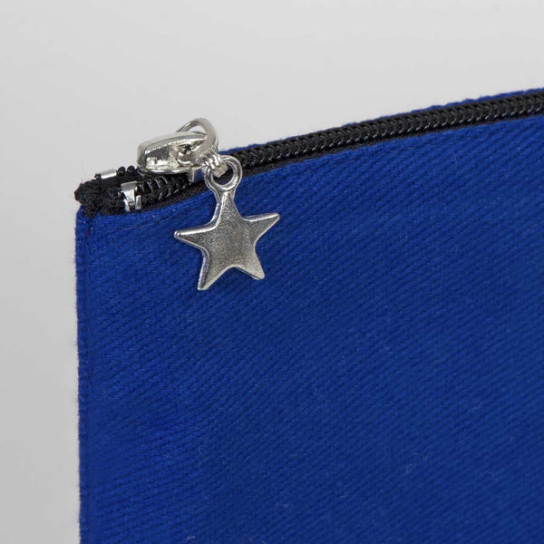 Zippered Clutch Bag – Blue – 10" × 7" (25 × 18 cm) - 10 oz - Pamusan.com