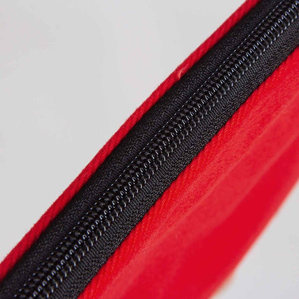 Zippered Clutch Bag – Red – 10" × 7" (25 × 18 cm) - 10 oz - Pamusan.com